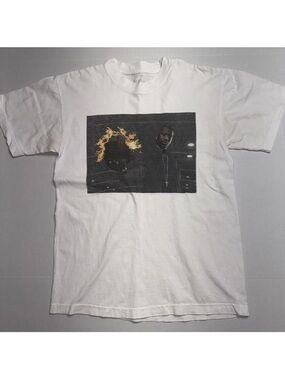 Reebok Allen Iverson Mens Size Small Basketball Fire Ball Graphic Print T-Shirt